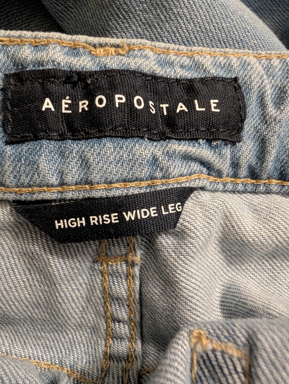 Aeropostale High Rise Wide Leg Medium Wash Jeans NWT Women's Size 8 - Picture 8 of 9